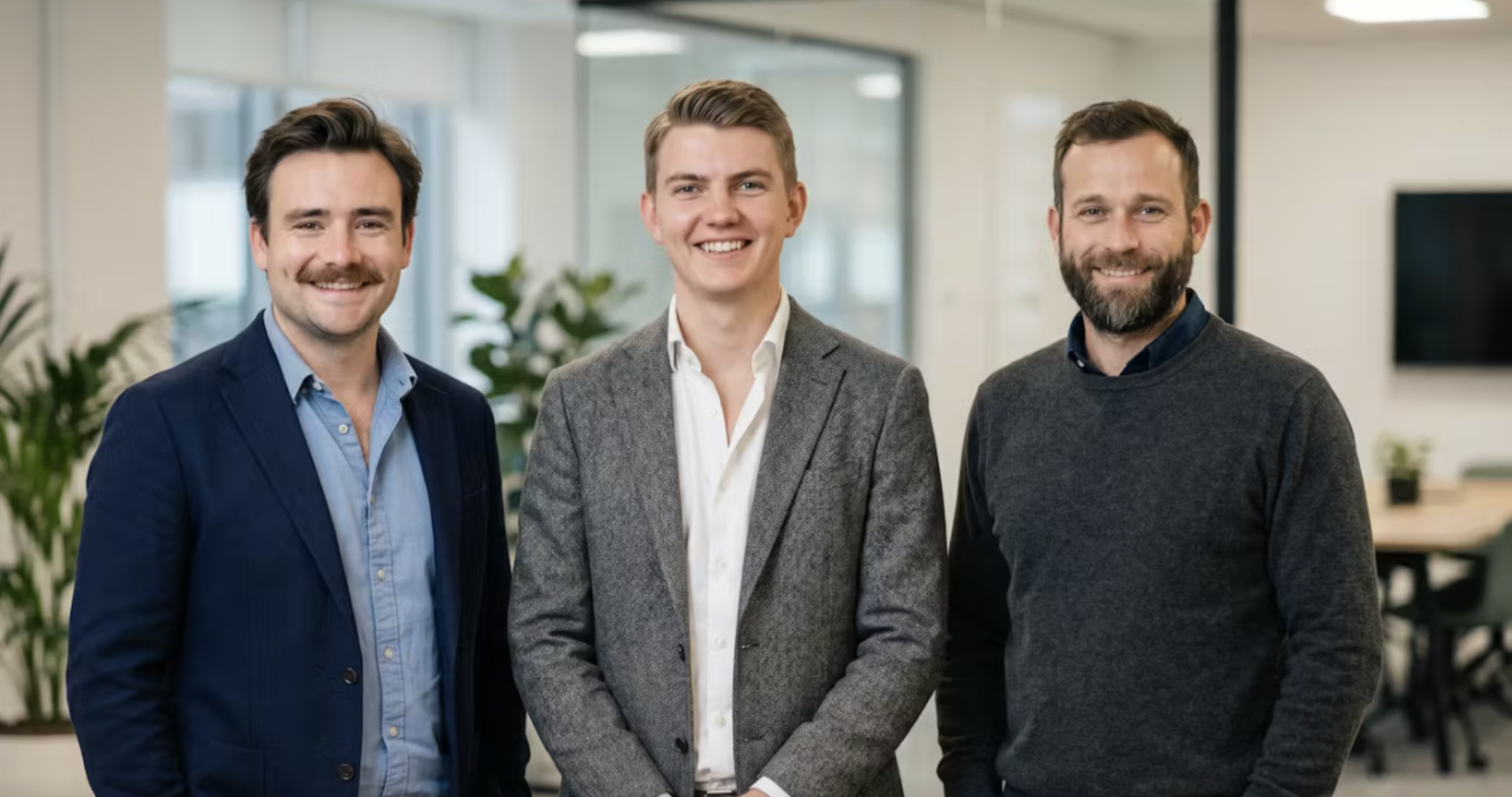 James, Toby and Tim — co-founders of Close Easy